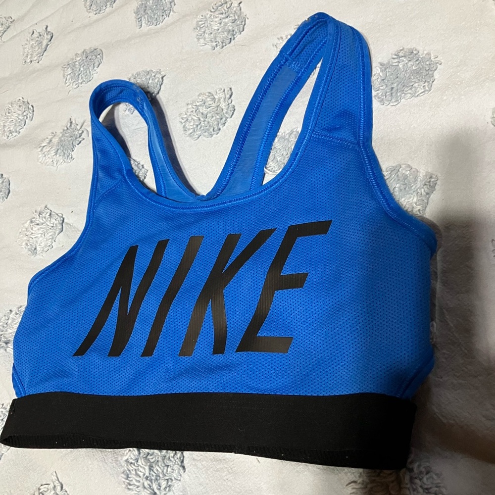 Nike blue small dry-fit sports bra
